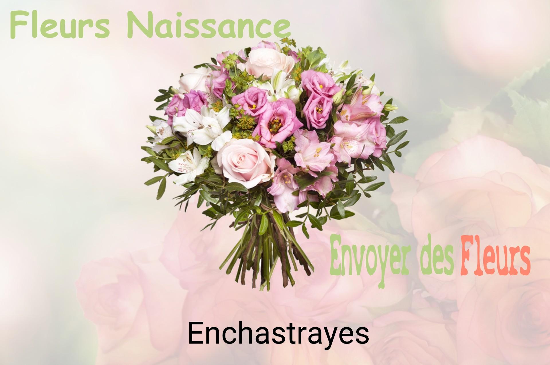 Bouquet de fleurs de naissance livré à Enchastrayes